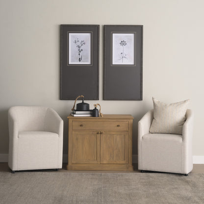 Jaxon Beige and Black Striped Cotton-Linen Decorative Square Pillow Cover