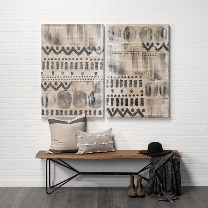 Papillion III 66x18 Natural Solid Wood and Iron Dining Bench