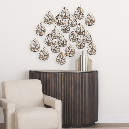 Lana I Single Champagne Toned Wall Candle Holder