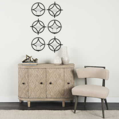 Lyra I Black Wall Candle Holder