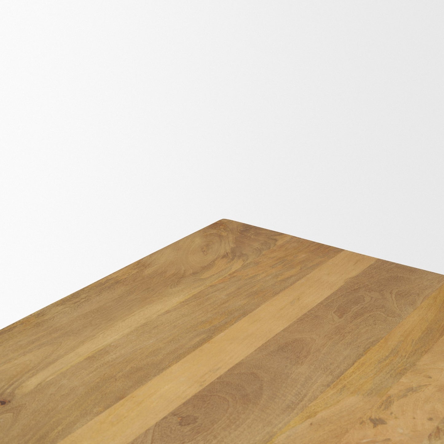 Viktor 55"L Light Brown Solid Wood Coffee Table