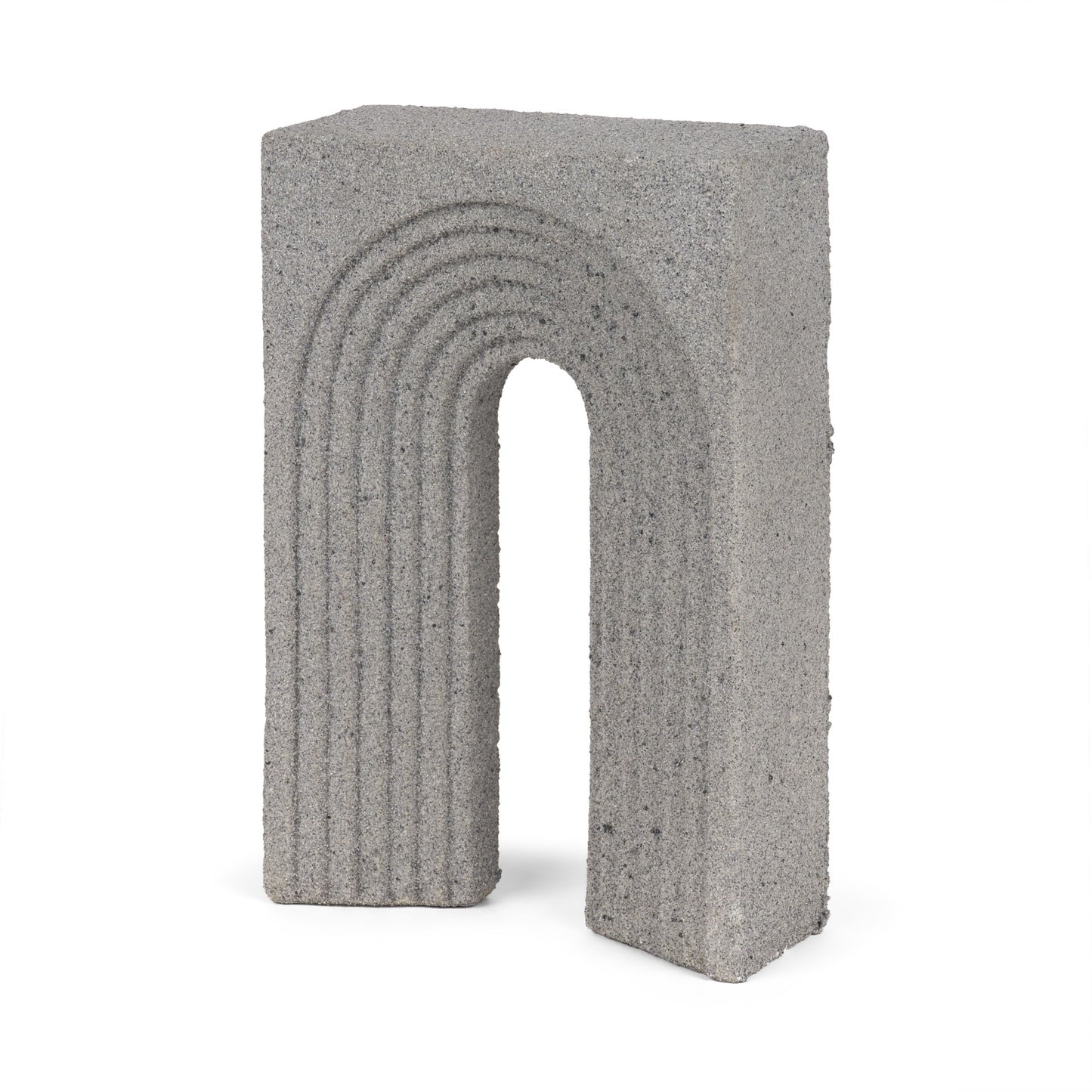 Kacia Resin Textured Concrete Gray Decorative Object