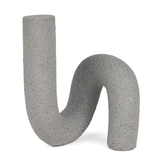 Kailyn Resin Textured Concrete Gray Decorative Object