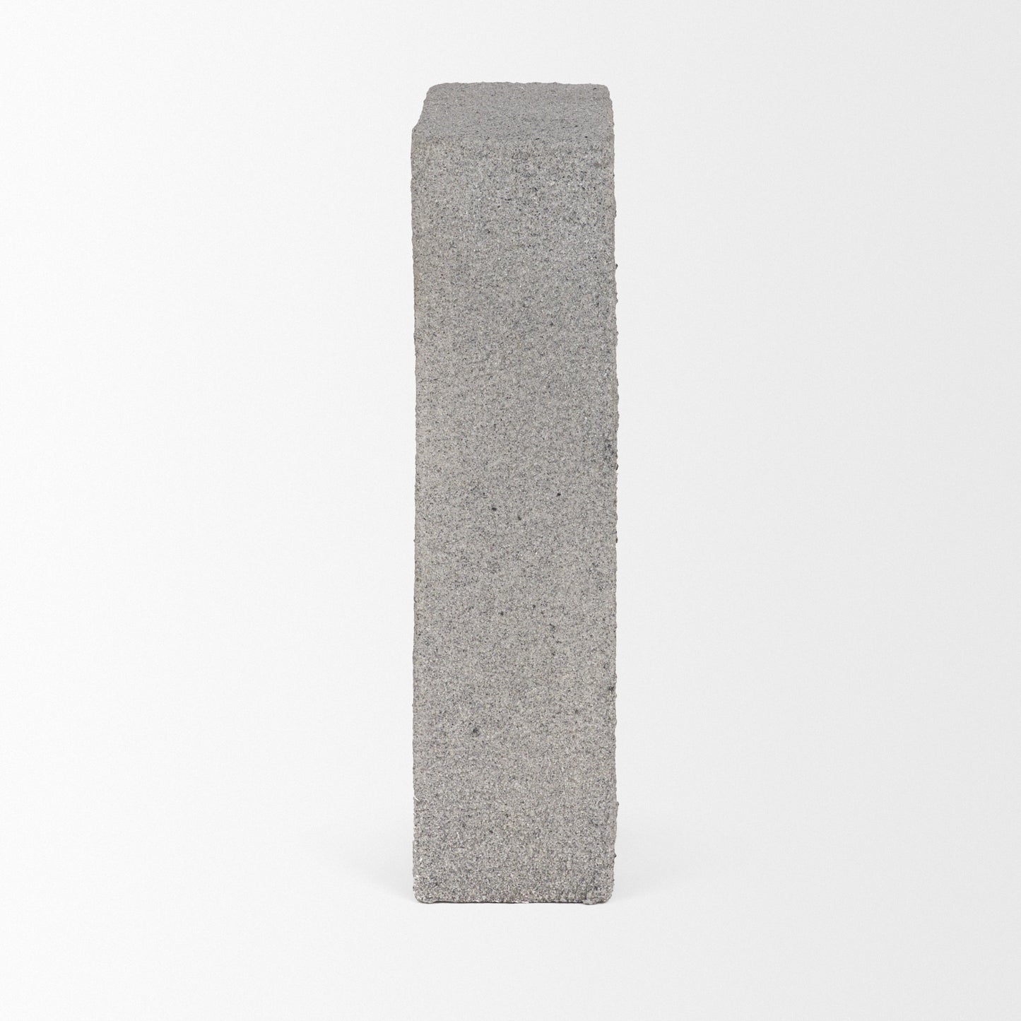 Kacia Resin Textured Concrete Gray Decorative Object