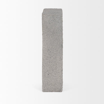 Kacia Resin Textured Concrete Gray Decorative Object