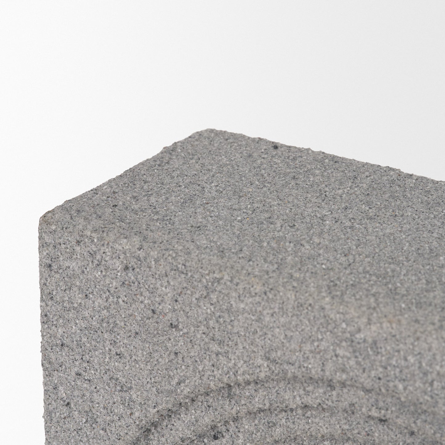 Kacia Resin Textured Concrete Gray Decorative Object