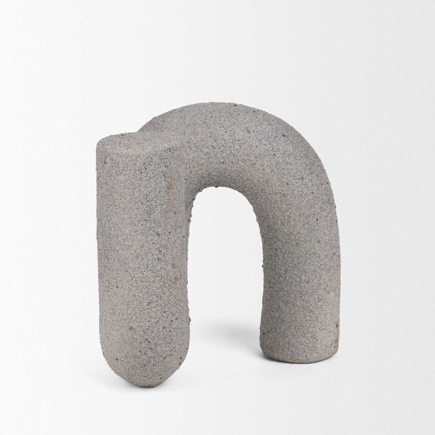 Kailas Resin Textured Concrete Gray Decorative Object