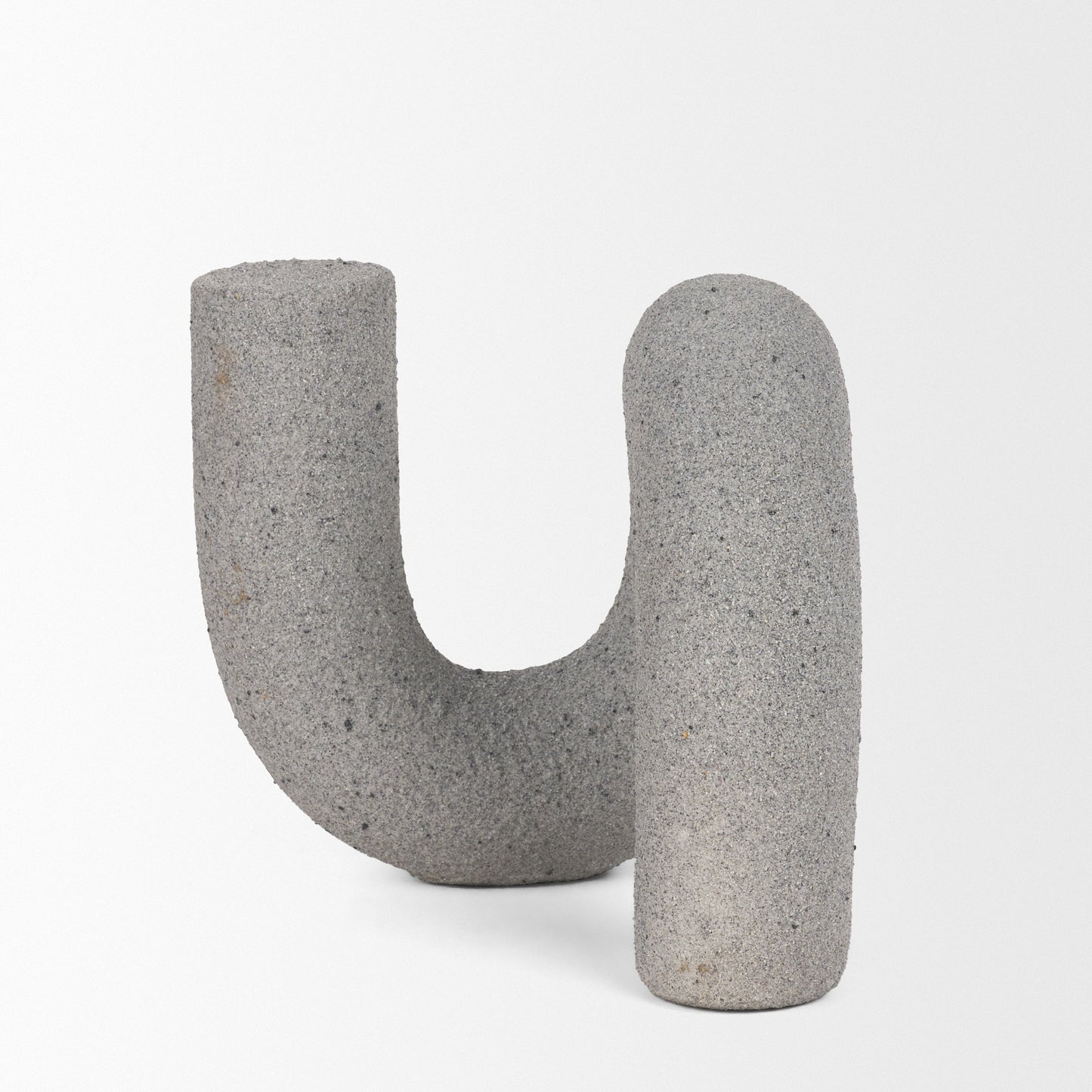 Kailas Resin Textured Concrete Gray Decorative Object