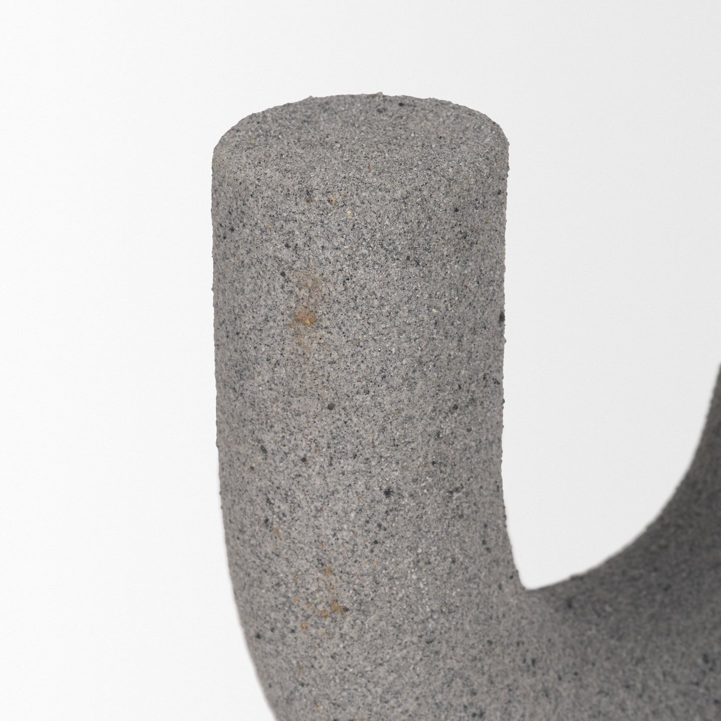 Kailas Resin Textured Concrete Gray Decorative Object