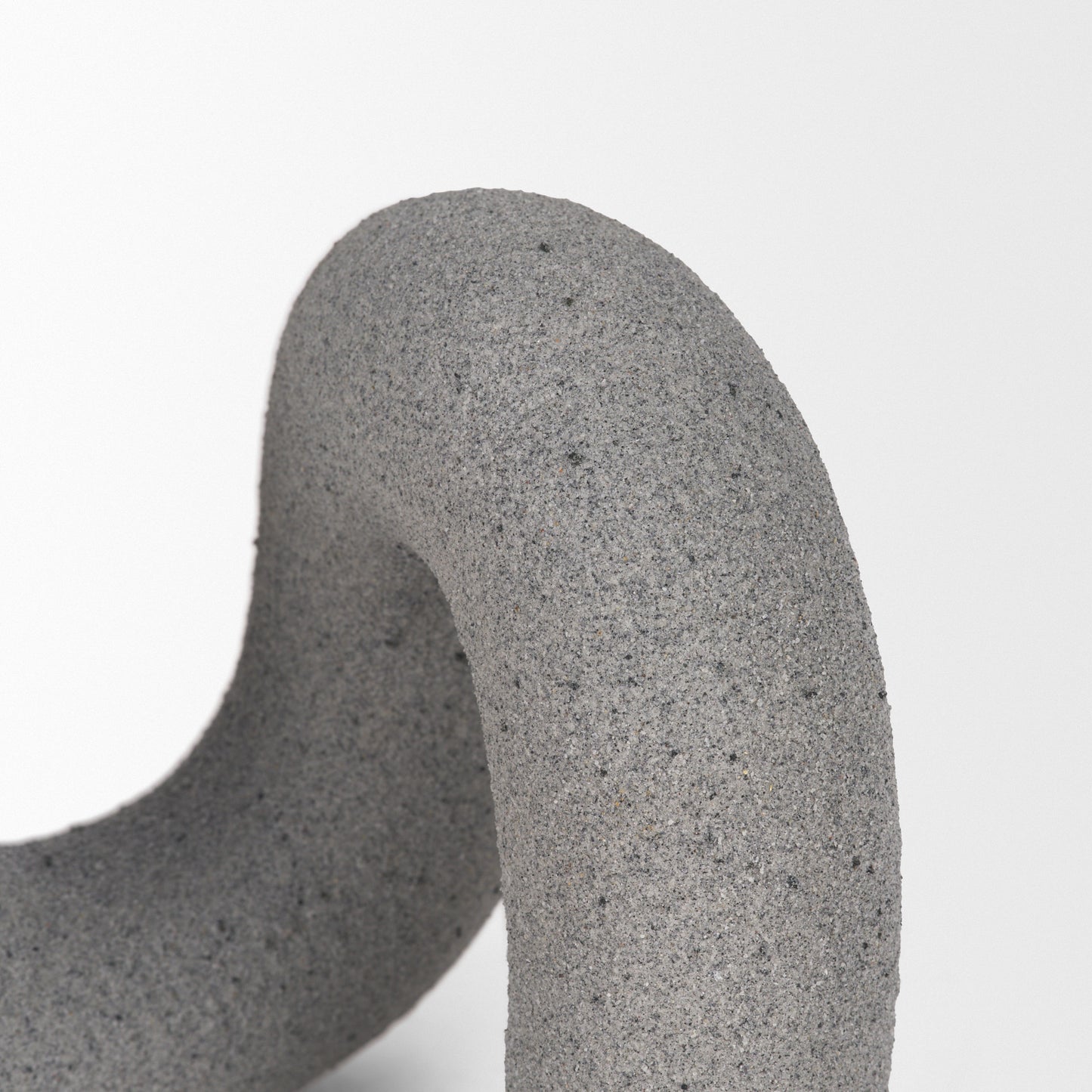 Kailas Resin Textured Concrete Gray Decorative Object