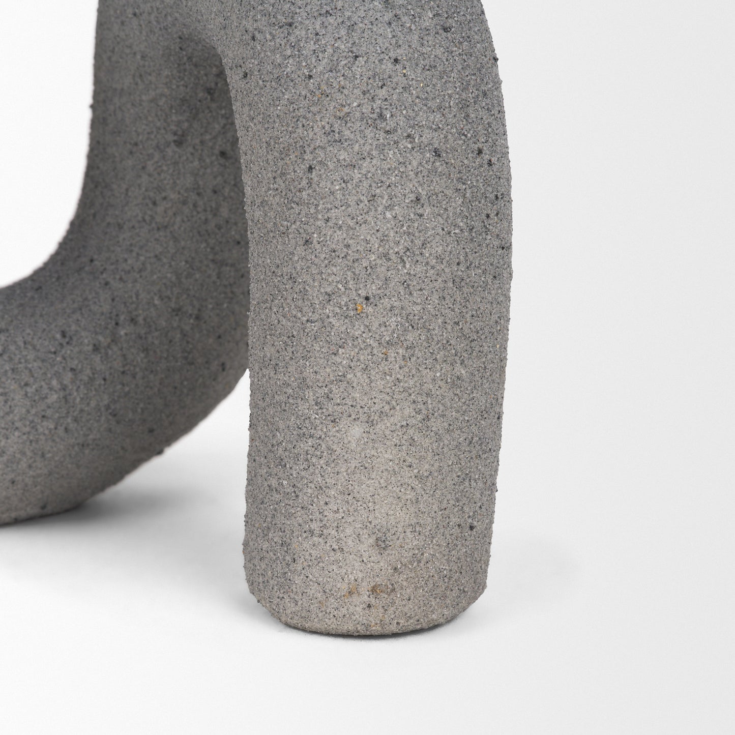 Kailas Resin Textured Concrete Gray Decorative Object