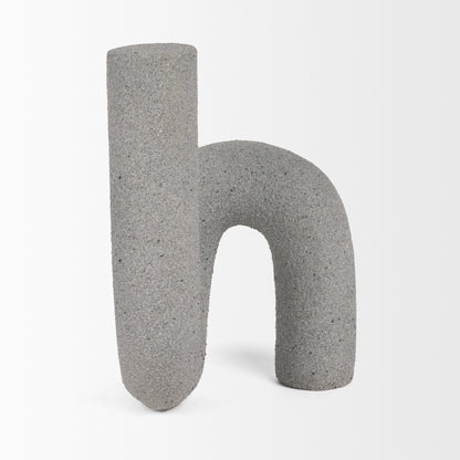 Kailyn Resin Textured Concrete Gray Decorative Object