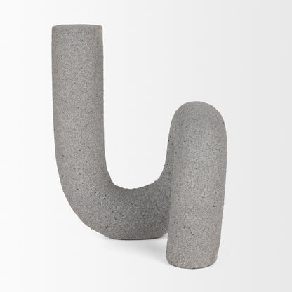 Kailyn Resin Textured Concrete Gray Decorative Object