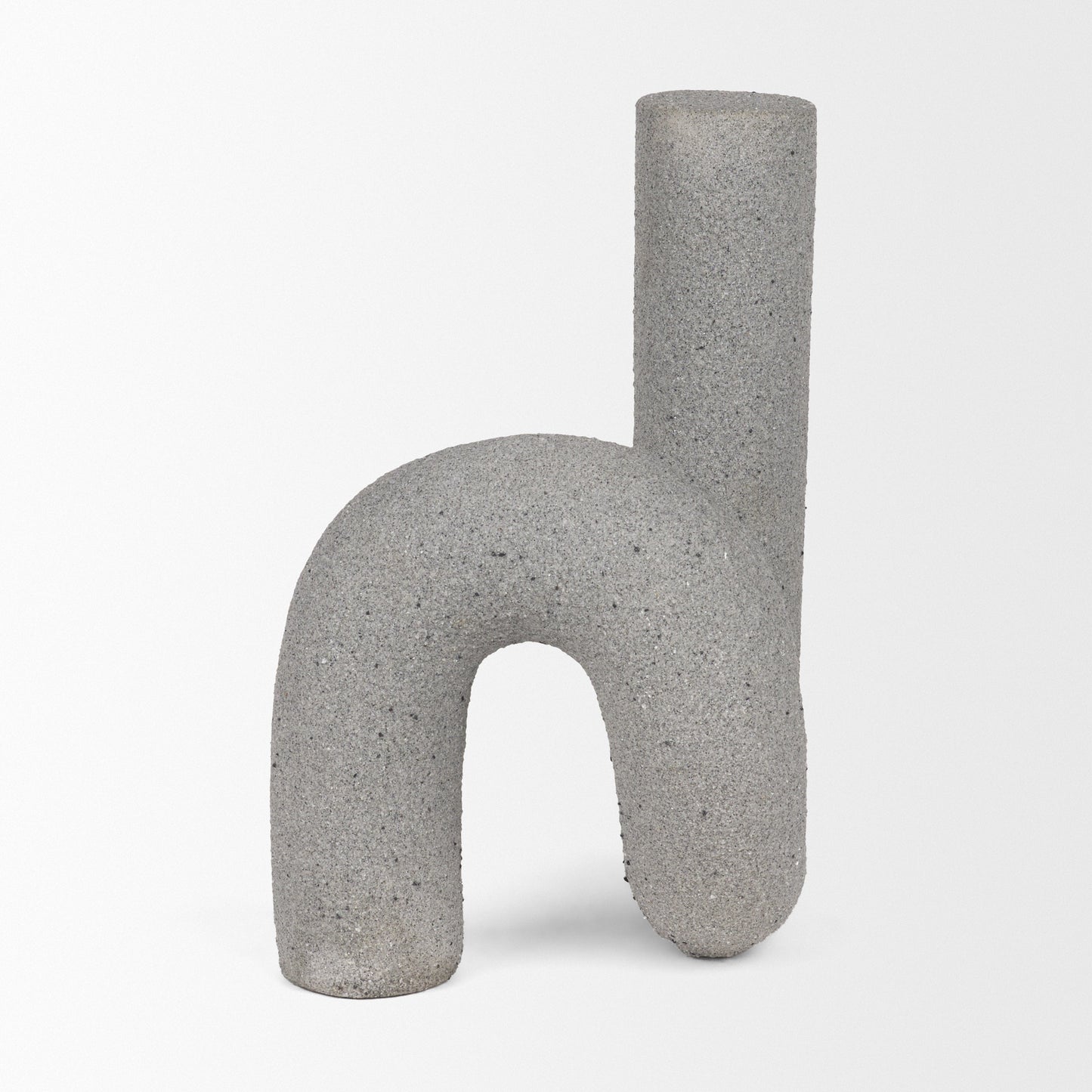 Kailyn Resin Textured Concrete Gray Decorative Object