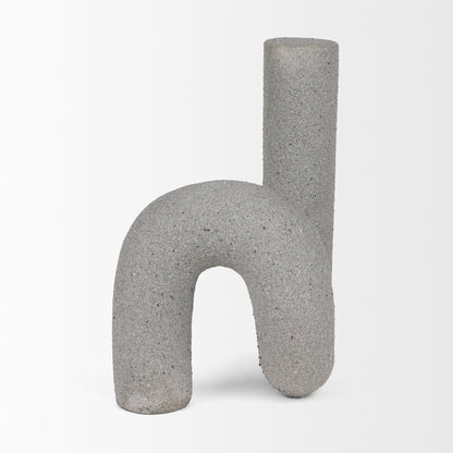 Kailyn Resin Textured Concrete Gray Decorative Object