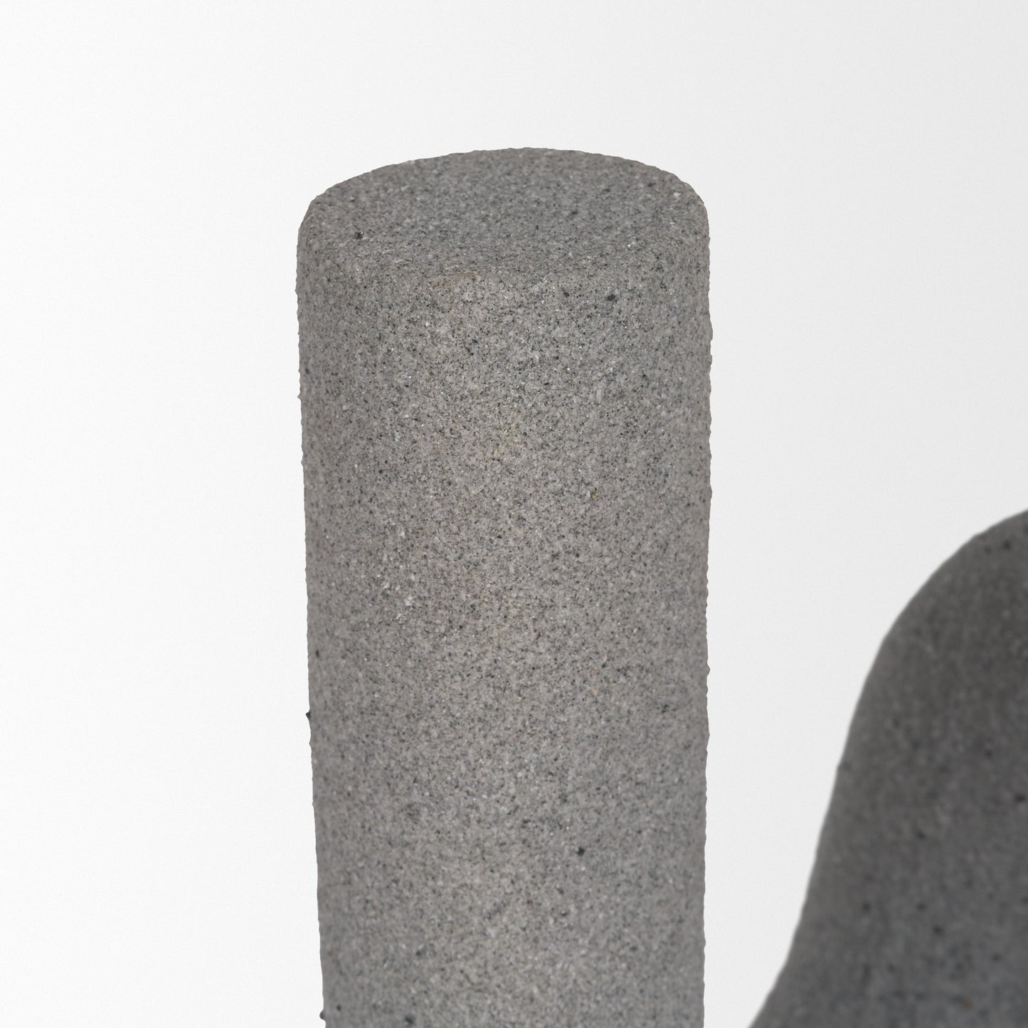 Kailyn Resin Textured Concrete Gray Decorative Object