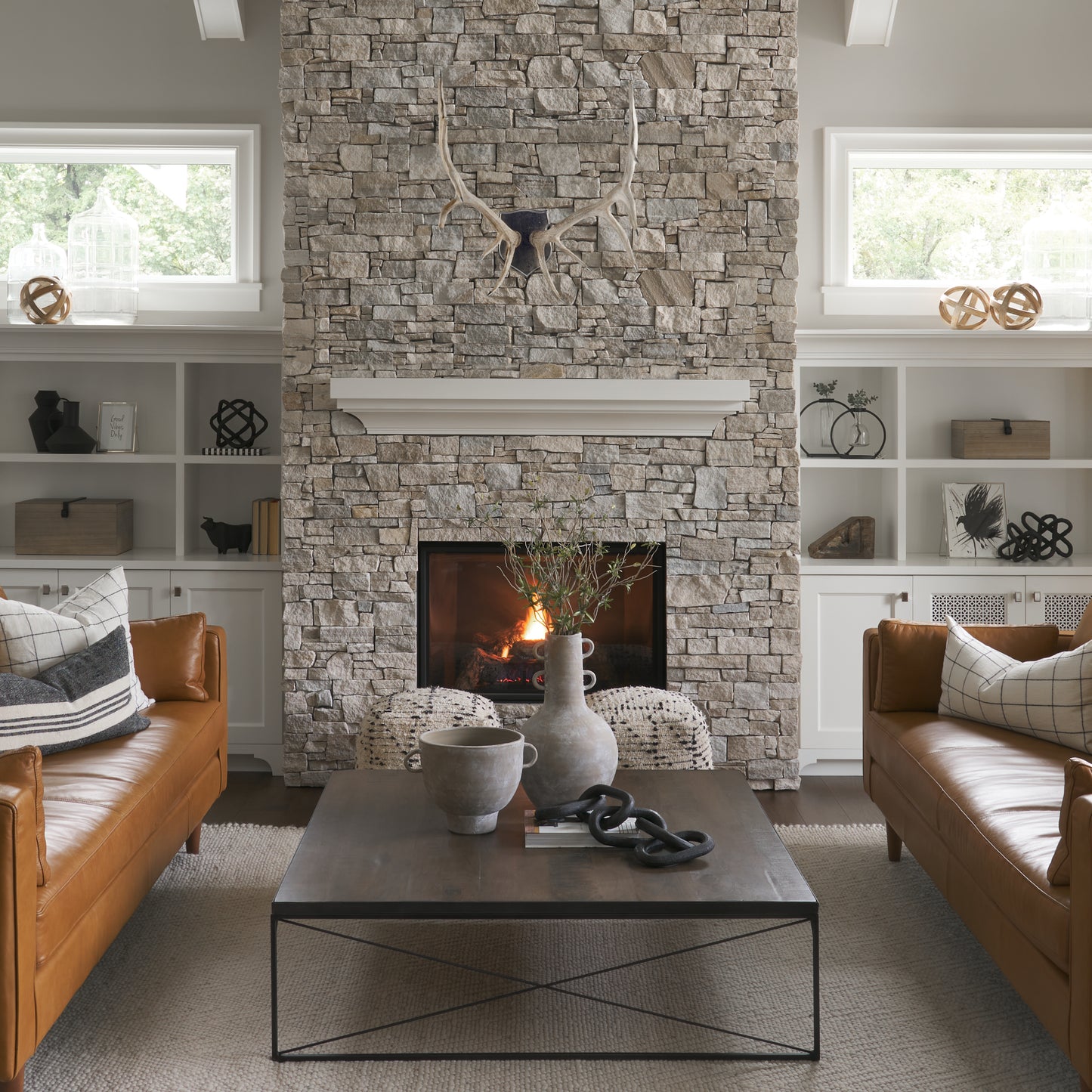 Sika I Natural Finish set of Replica Deer Antlers