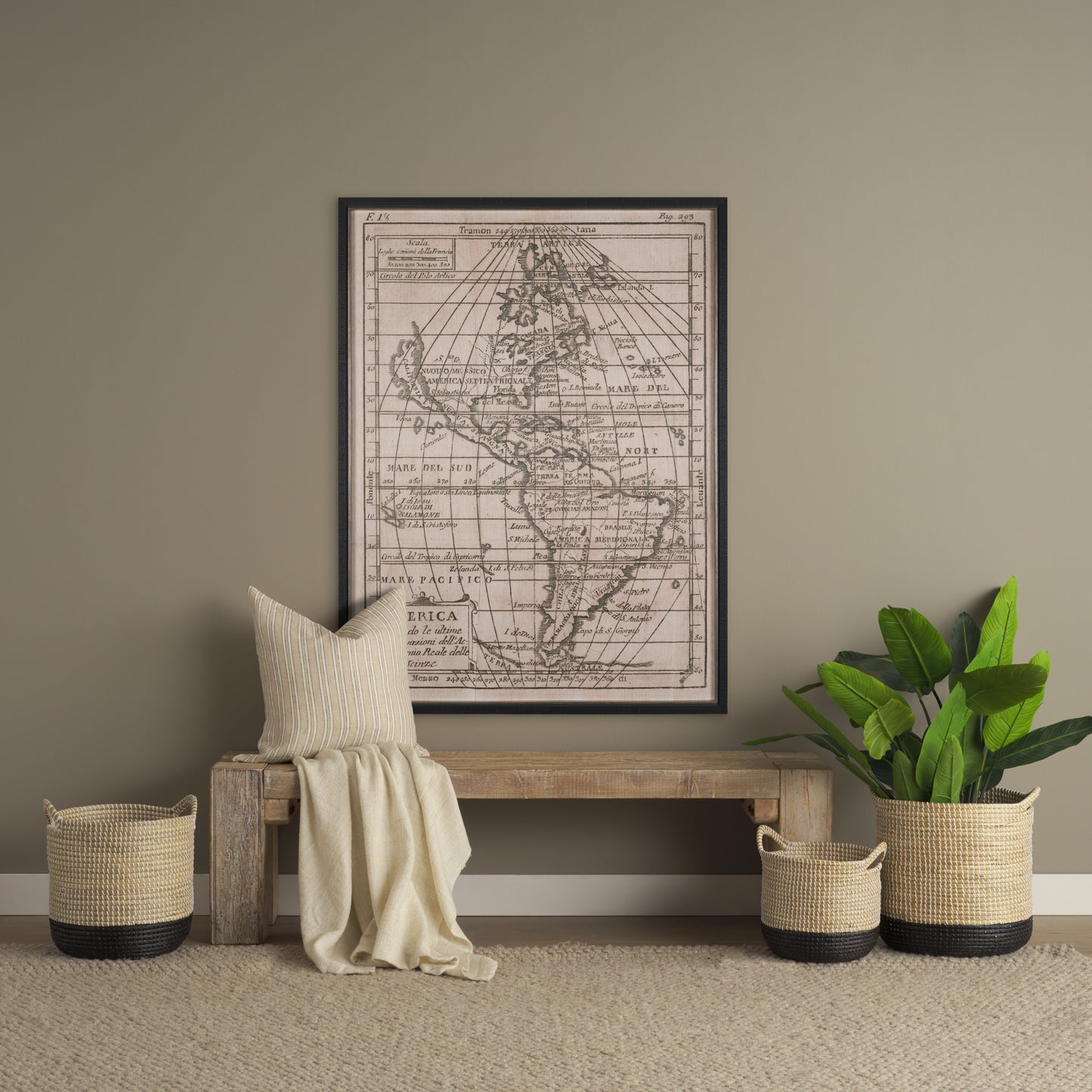 Jaxon Beige and Black Striped Cotton-Linen Decorative Square Pillow Cover