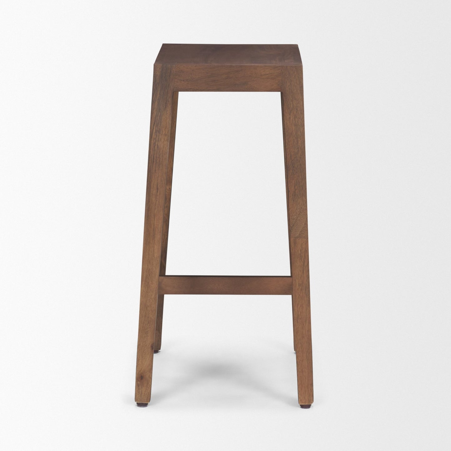 Colony Medium-Dark Brown Solid Wood Counter Stool
