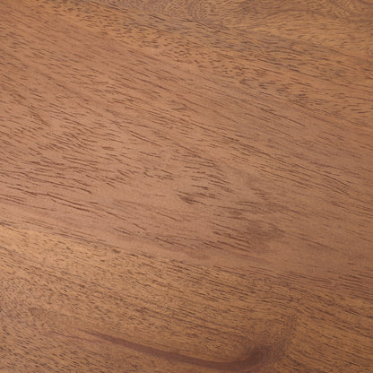 Hisako Mid Brown Open Round Accent Table