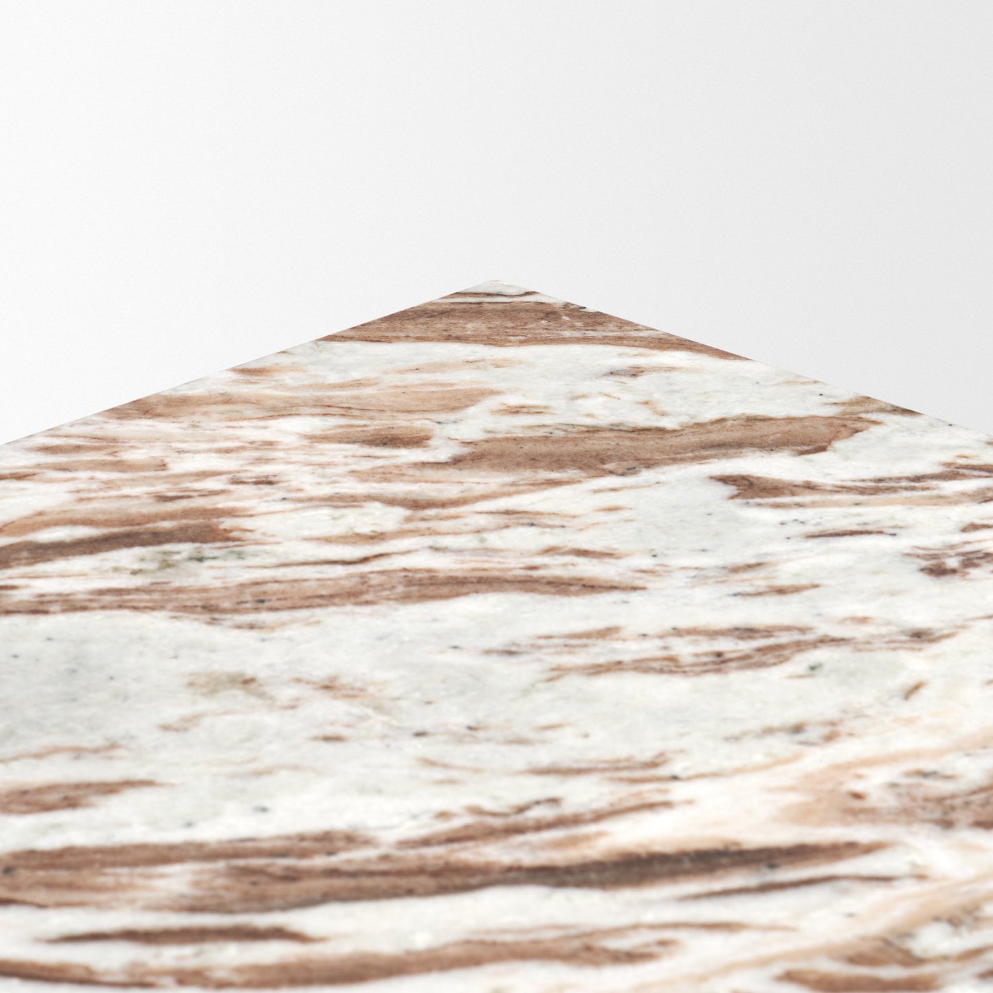 Matteo Solid Pink Marble Square Side Table