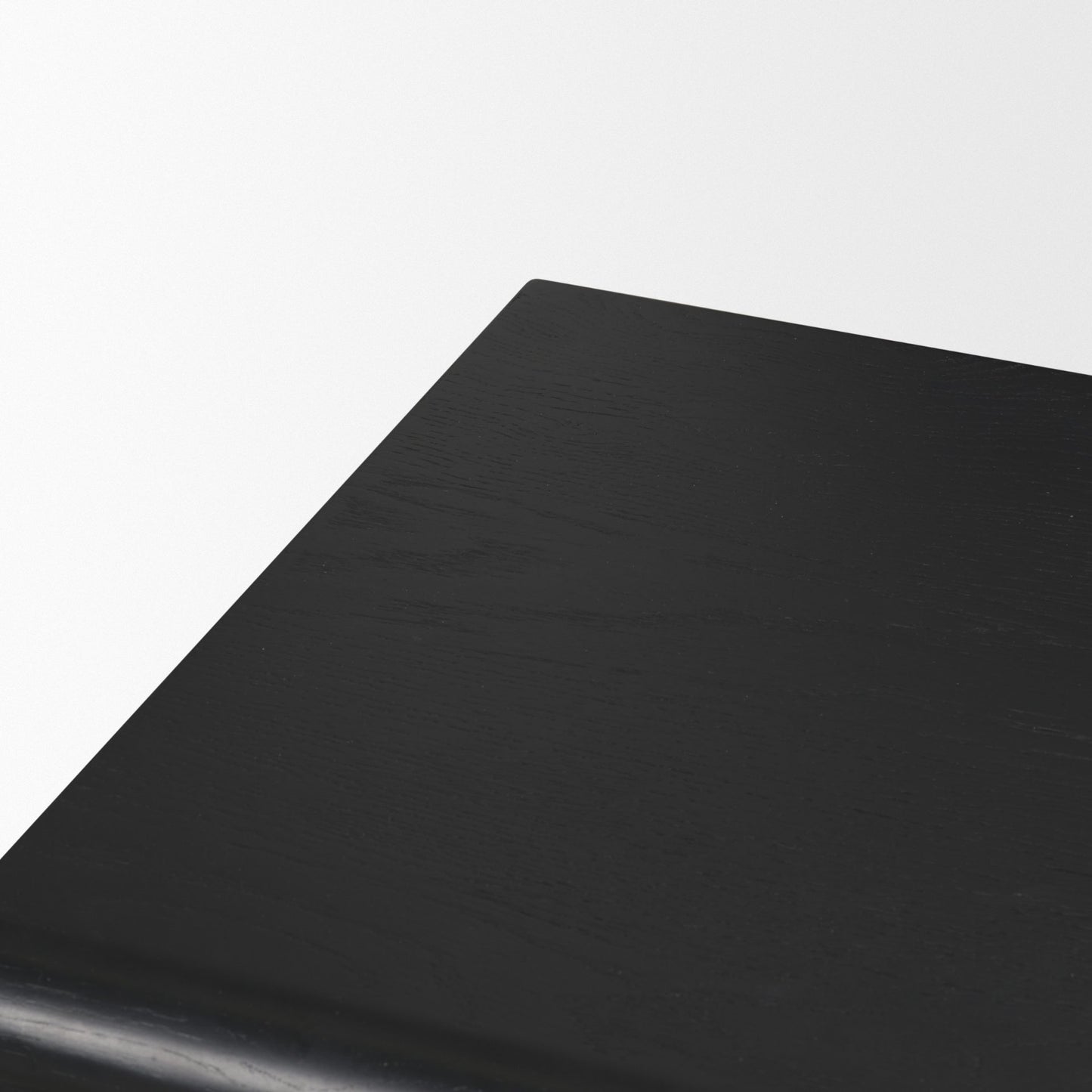 Rowan Black Oak Wood Closed 4 Door Sideboard