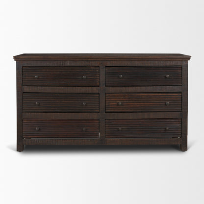 Rhett Reclaimed Wood 6 Drawer Cabinet