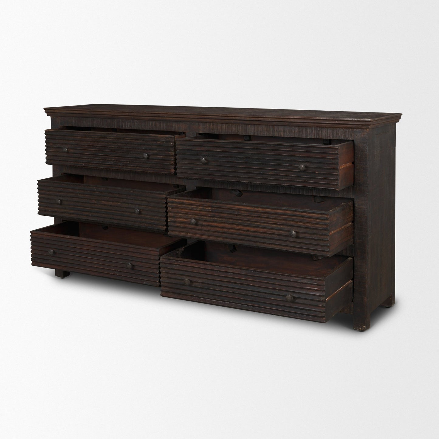 Rhett Reclaimed Wood 6 Drawer Cabinet