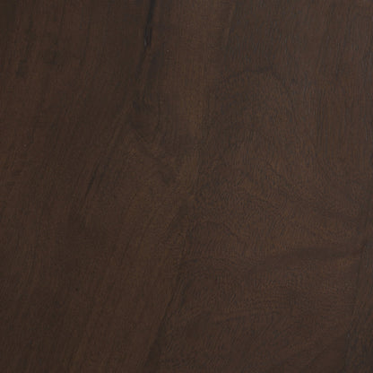 Cayson Dark Brown Sculptural Round Accent Table