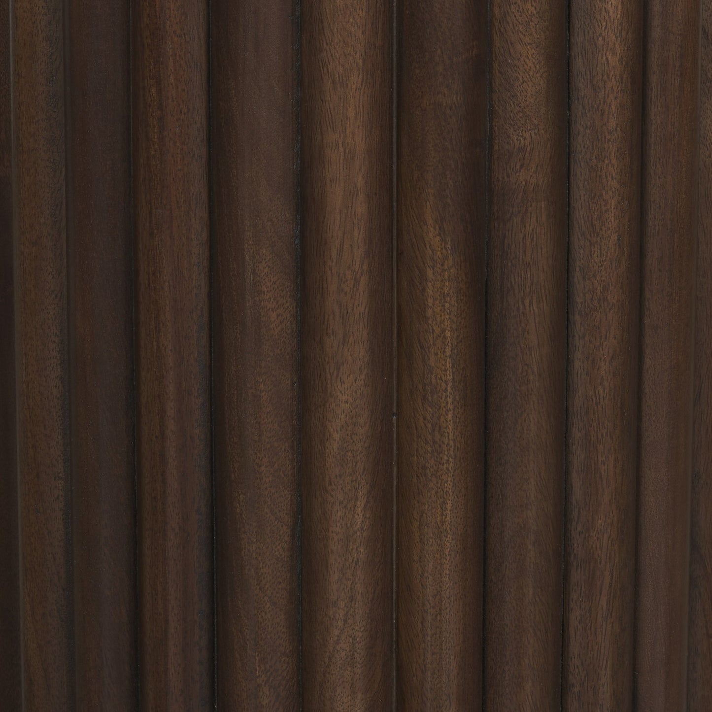 Marbrello Pink Marble Top Espresso Brown Fluted Wood Round Side Table