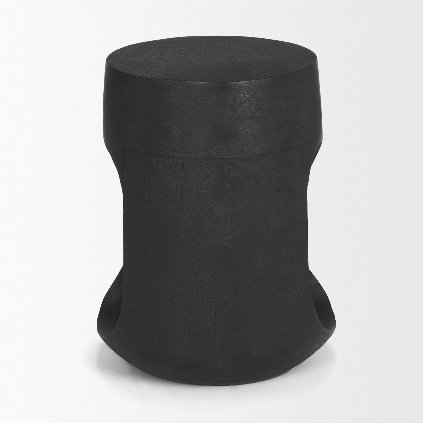 Cove Dark Brown Sculptural Open Side Table