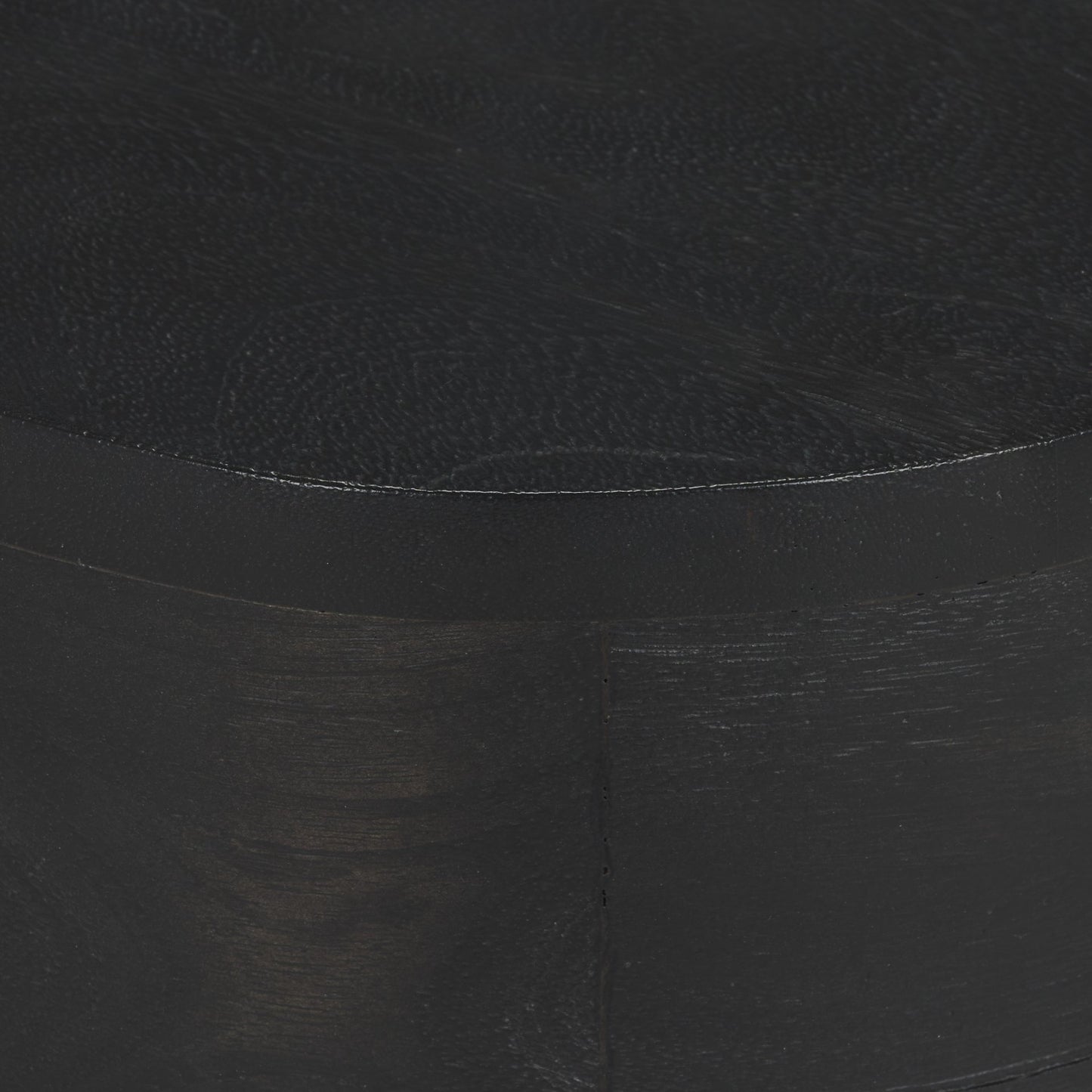 Cove Dark Brown Sculptural Open Side Table