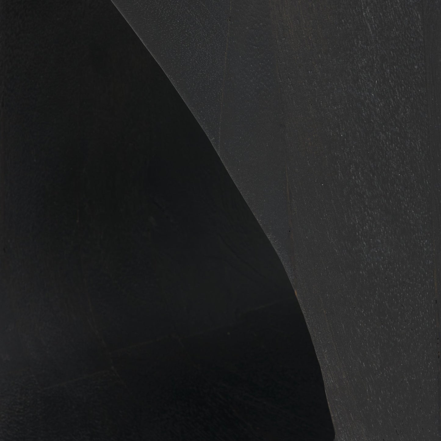 Cove Dark Brown Sculptural Open Side Table