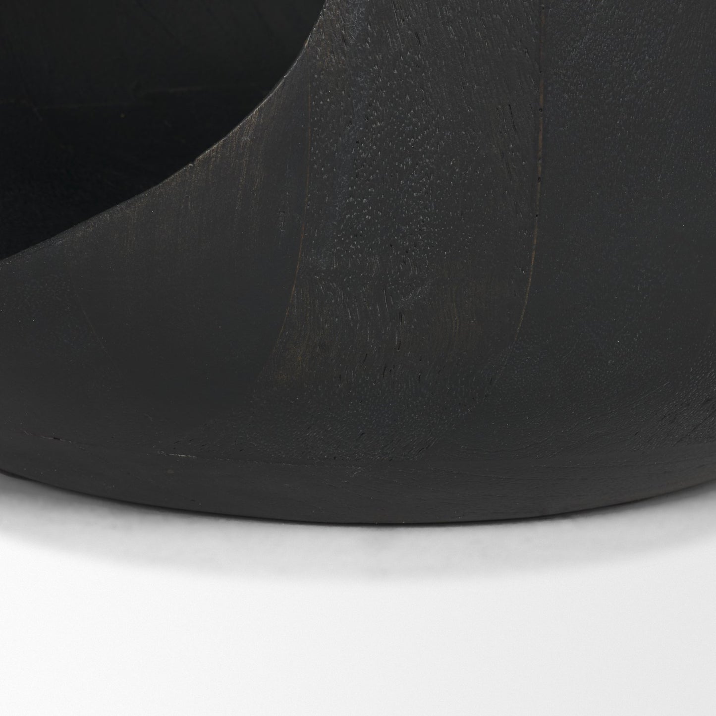 Cove Dark Brown Sculptural Open Side Table