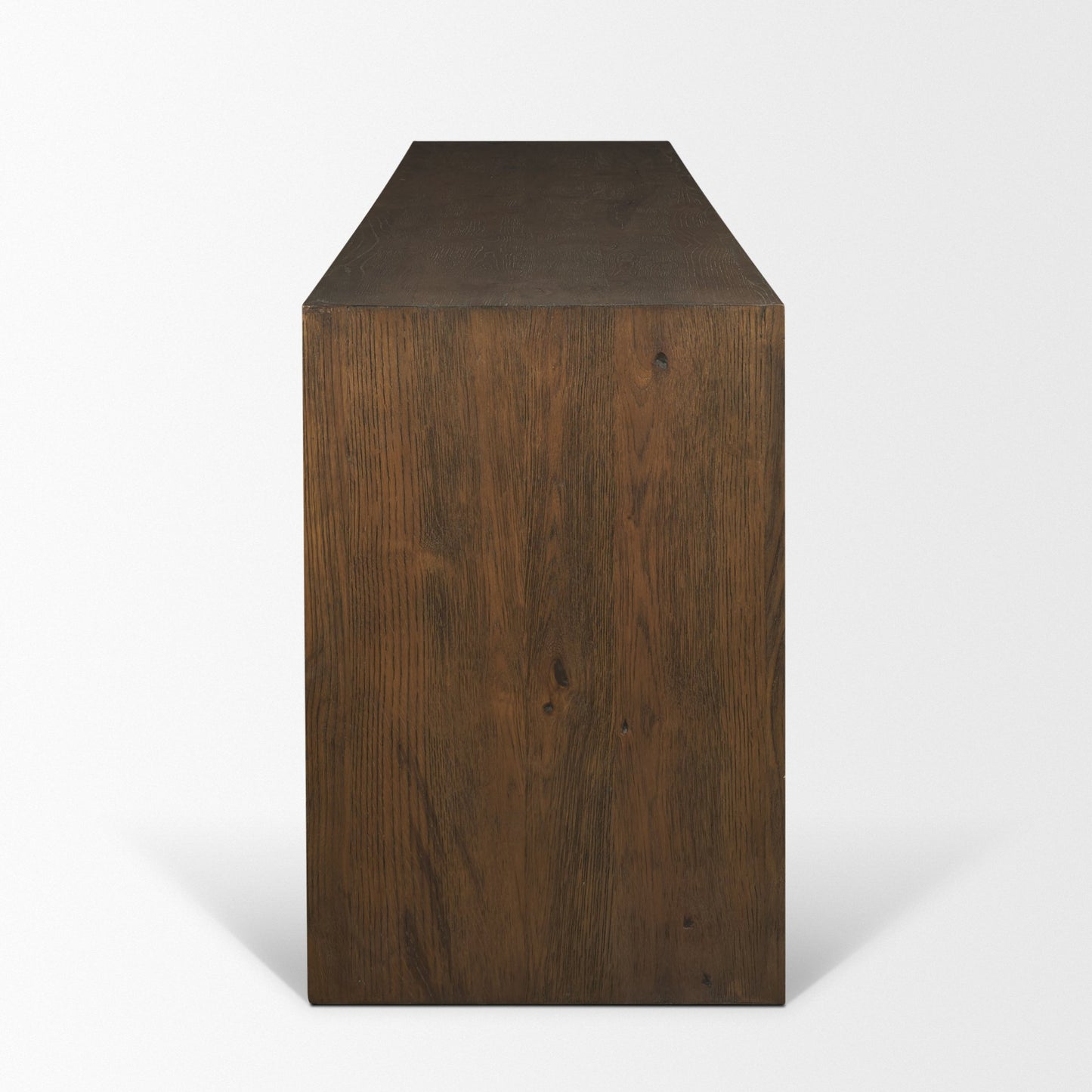 Belford 94" Dark Brown Oak Wood Media Console