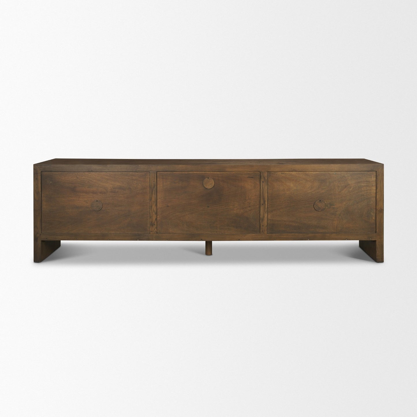 Belford 94" Dark Brown Oak Wood Media Console