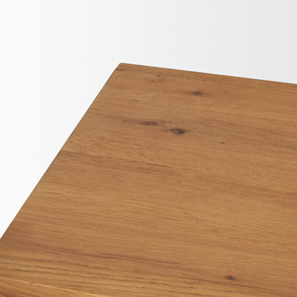 Belford 72" Light Brown Oak Wood Console Table