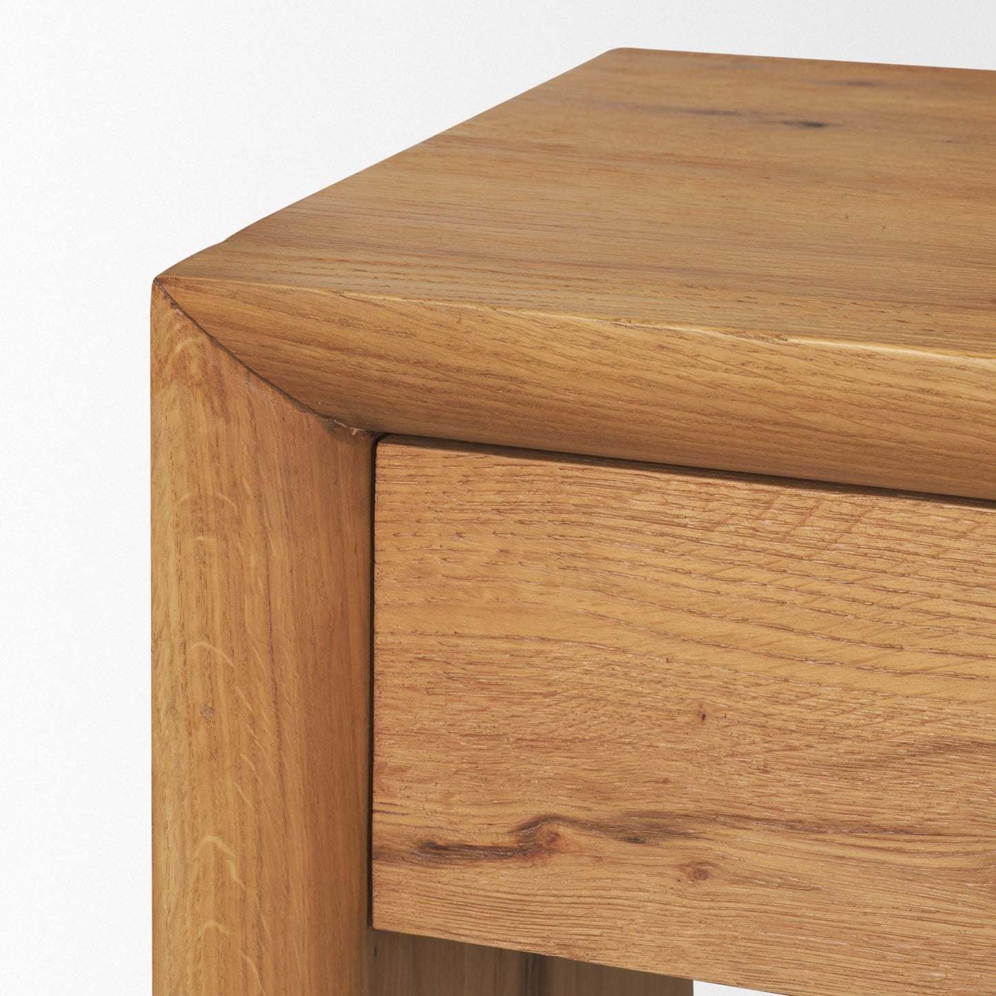 Belford 72" Light Brown Oak Wood Console Table