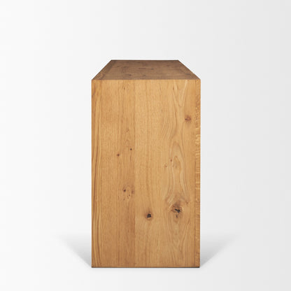 Belford 6-Drawer Light Brown Oak Wood Dresser