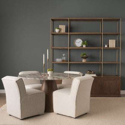 Imani Small Sculptural Textured Antiqued Gold Metal Decorative Orb Object