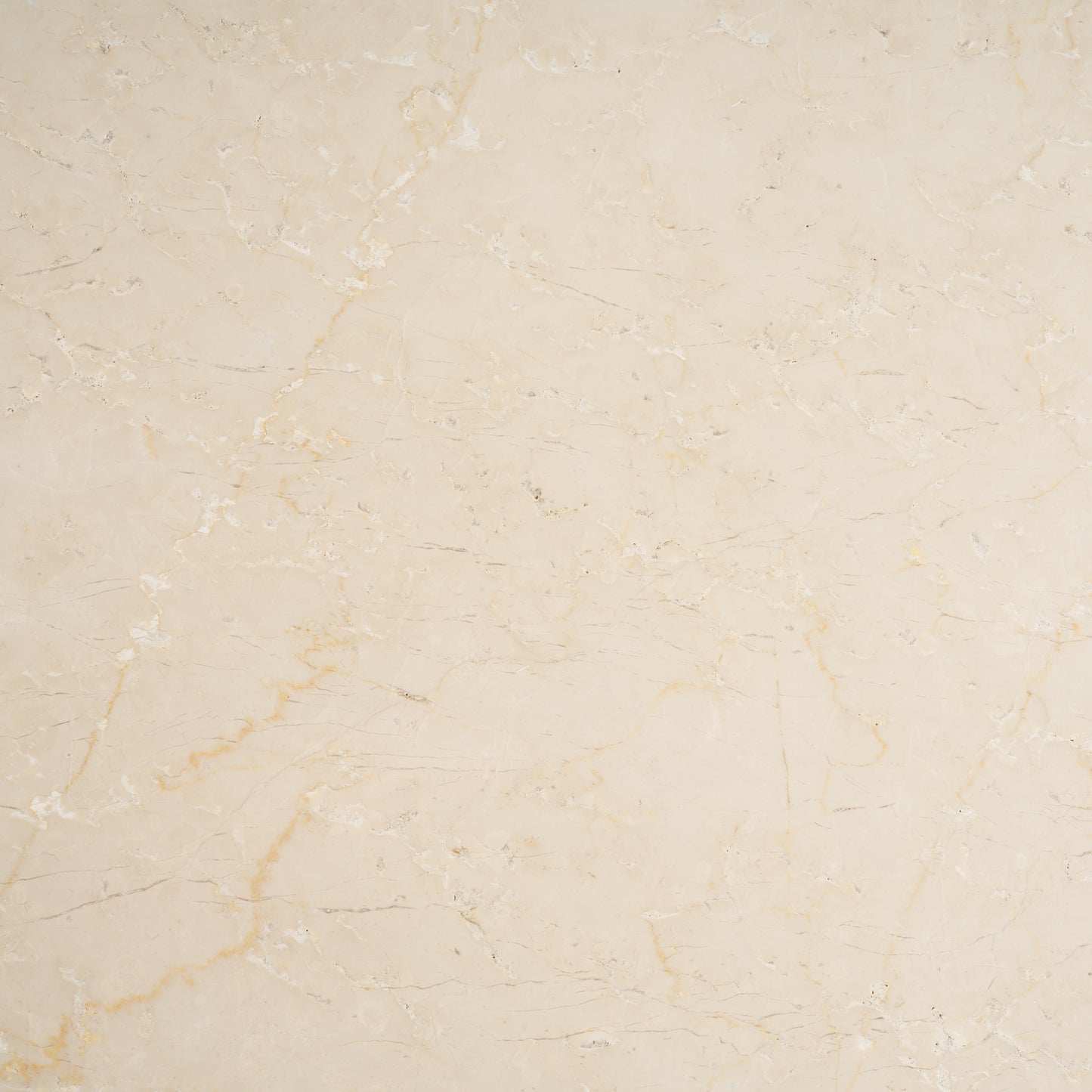 Marbrello 60" Botticino Marble Top Light Brown Fluted Wood Round Dining Table