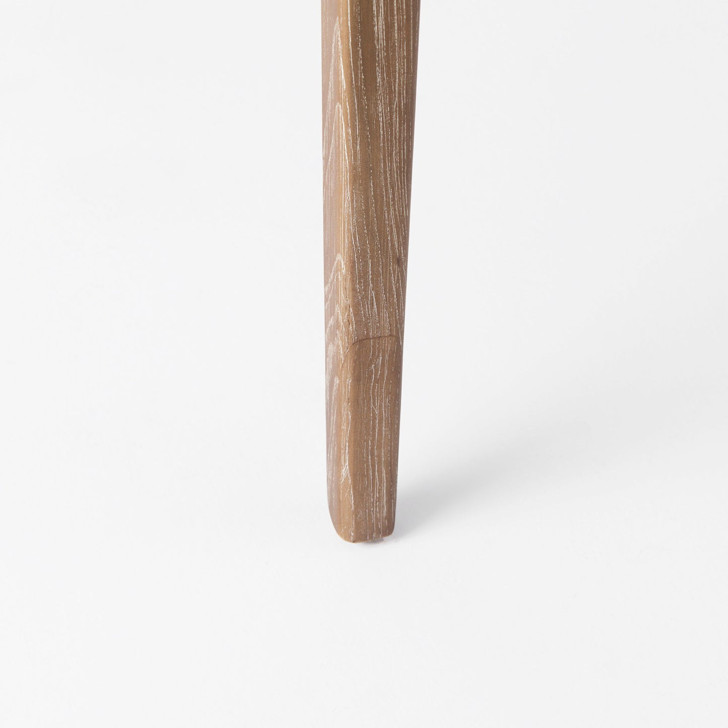 Clara Light Brown Beech Wood W/ Cream Fabric Seat and Cane Back Armless Dining Chair