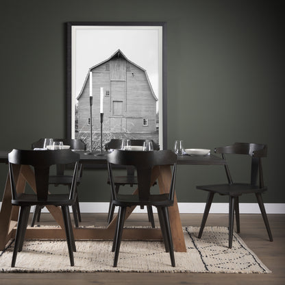 Calvert 8x10 Gray Cotton Hand Woven Diamond Patterned Rug