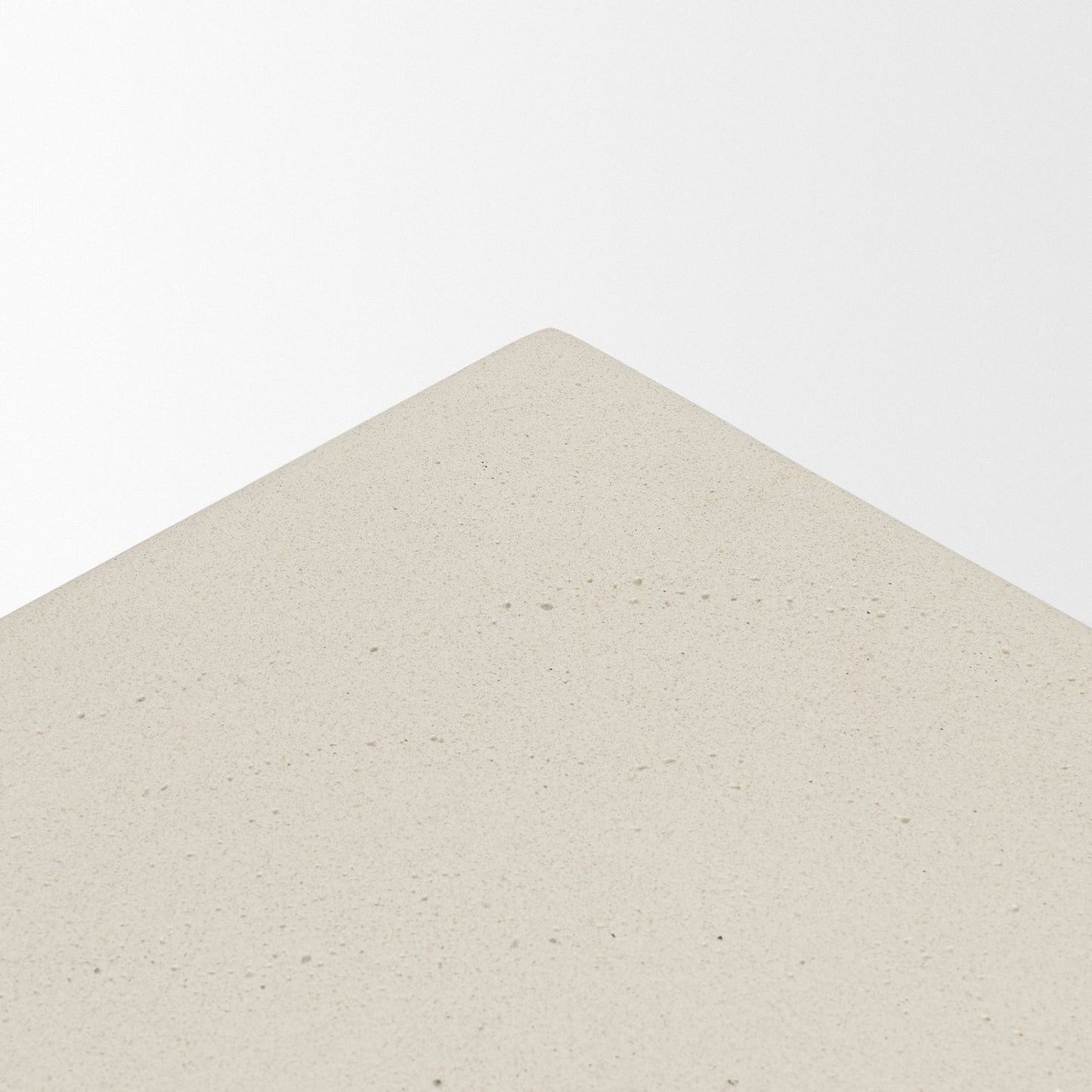 Bunda Square Sculptural Stone Finish Accent Table