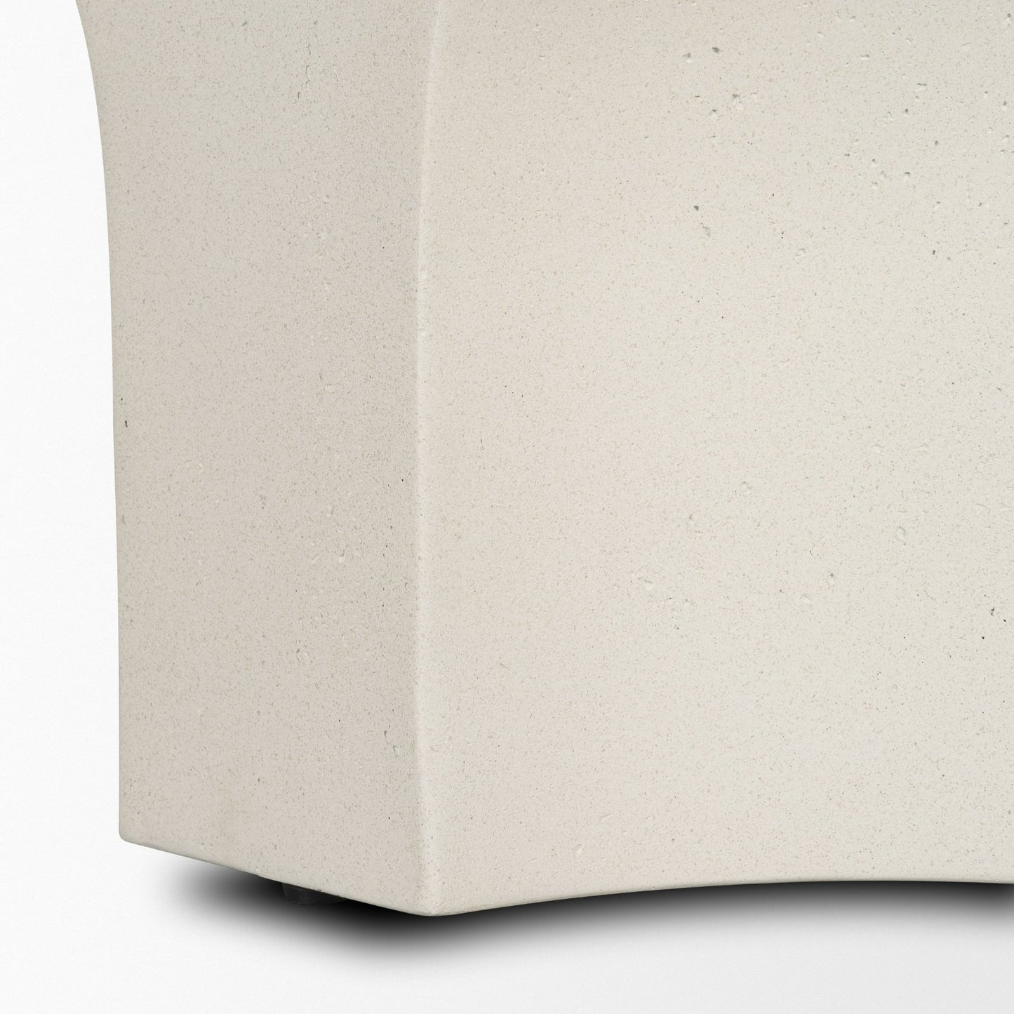 Bunda Square Sculptural Stone Finish Accent Table