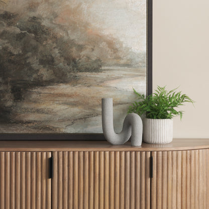 Kailyn Resin Textured Concrete Gray Decorative Object