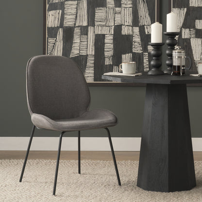 Inala Grey Seat Metal Frame Dining Chair