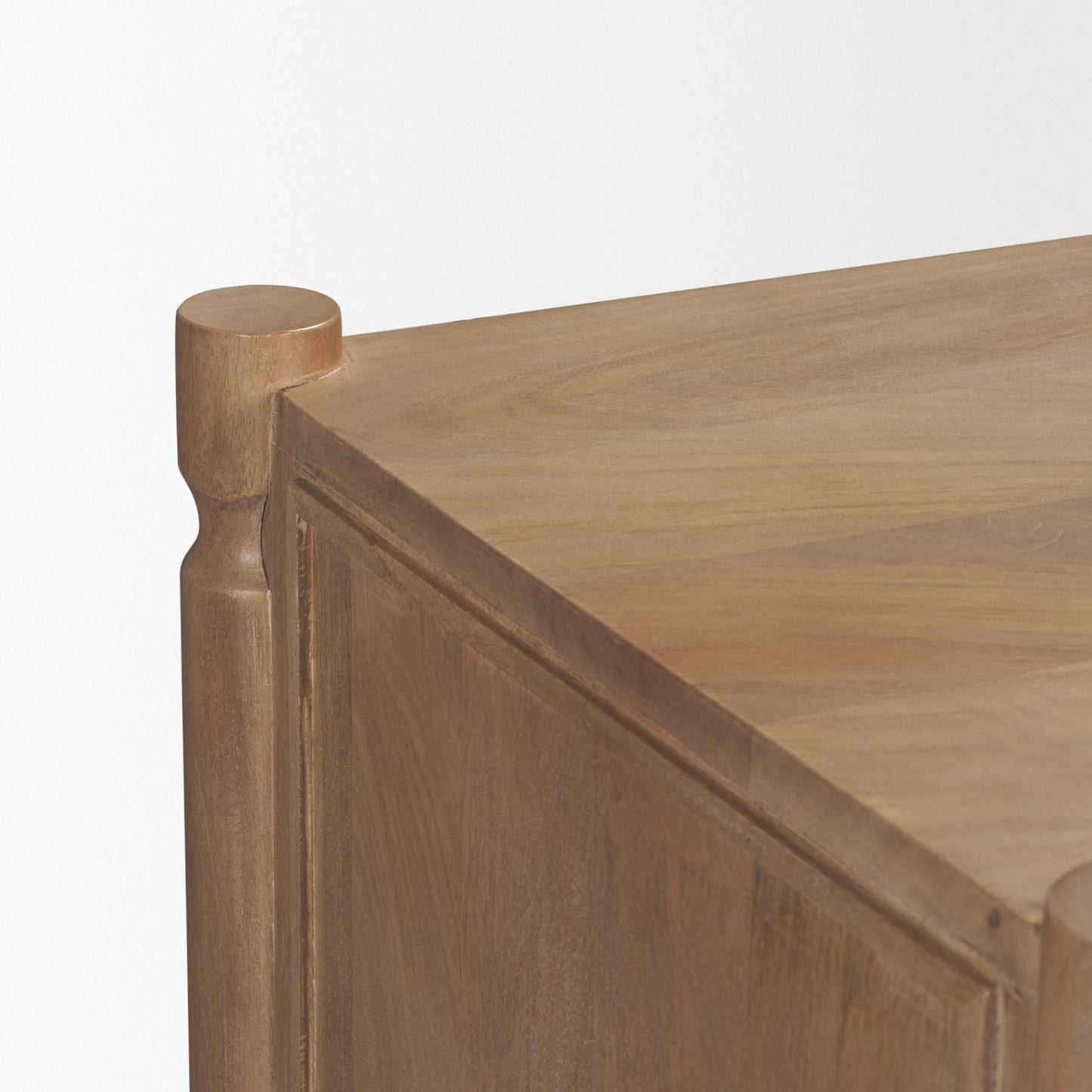 Phil Light Brown Wood 2 Door 3 Drawer Closed Sideboard