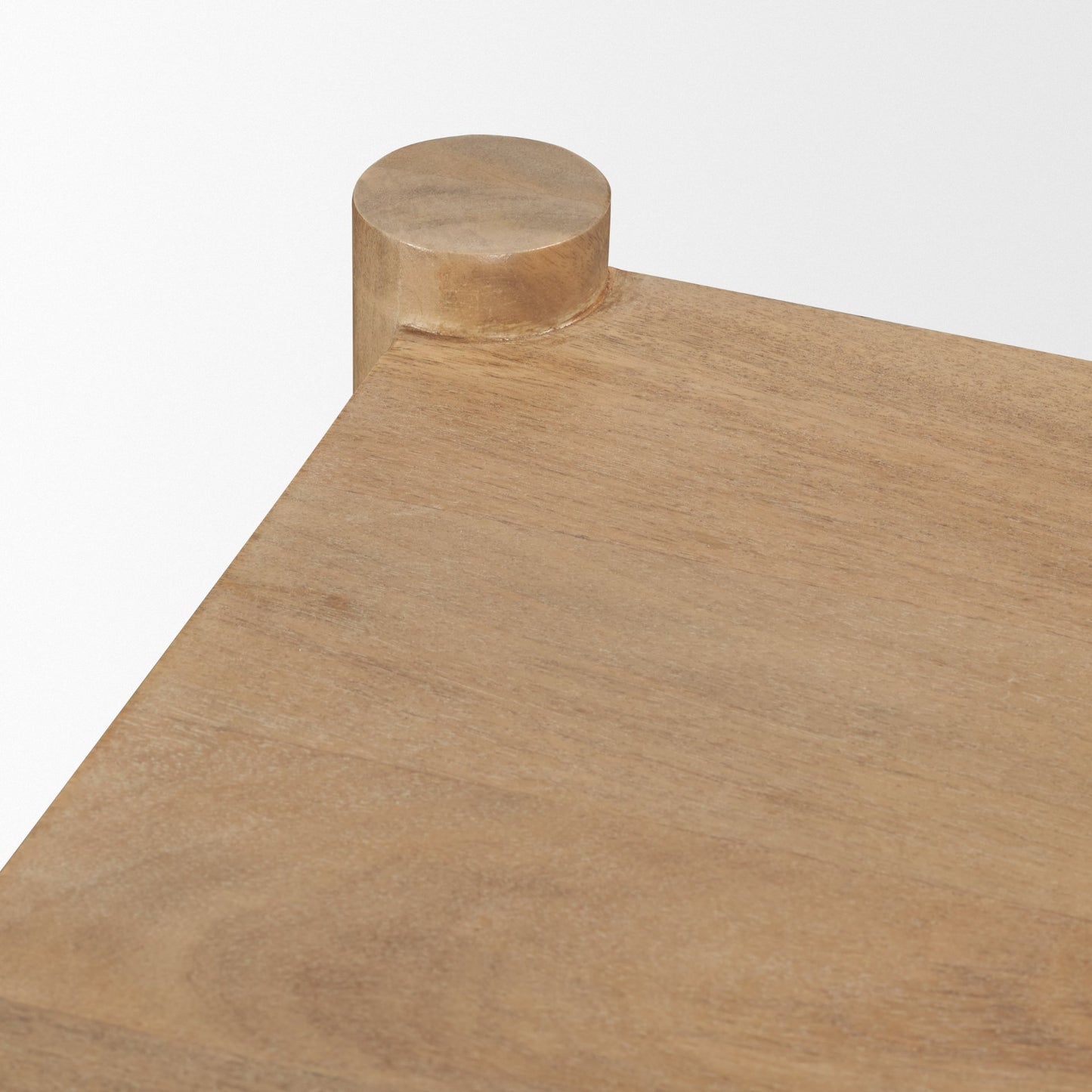 Phil Light Brown Wood 2 Door 1 Drawer w/ Pull Down Media Console