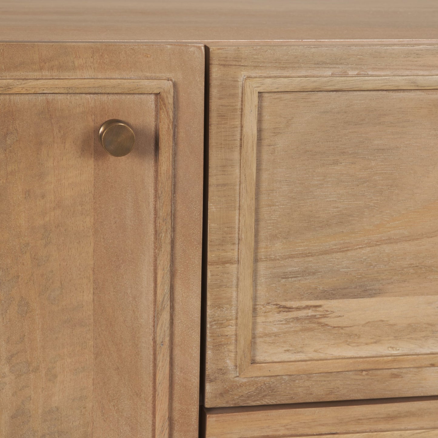 Phil Light Brown Wood 2 Door 1 Drawer w/ Pull Down Media Console